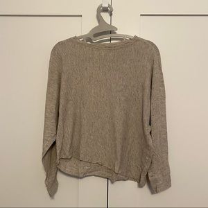 Monrow Long Sleeves Crop Top (XS)